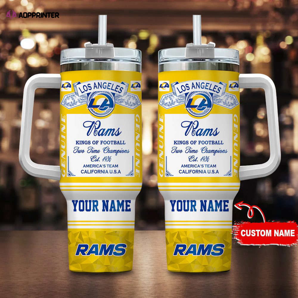 Los Angeles Rams NFL Kings of Football Personalized Stanley Tumbler 40Oz Gift for Fans Los Angeles Rams NFL Kings of Football Personalized Stanley Tumbler 40Oz Gift for Fans