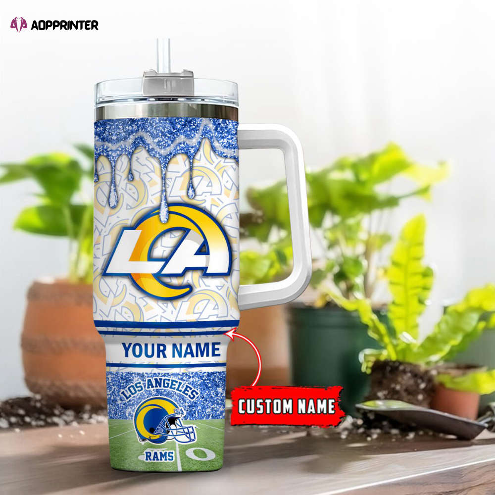 Los Angeles Rams NFL Personalized Stanley Tumbler 40oz Gift for Fans Los Angeles Rams NFL Personalized Stanley Tumbler 40oz Gift for Fans