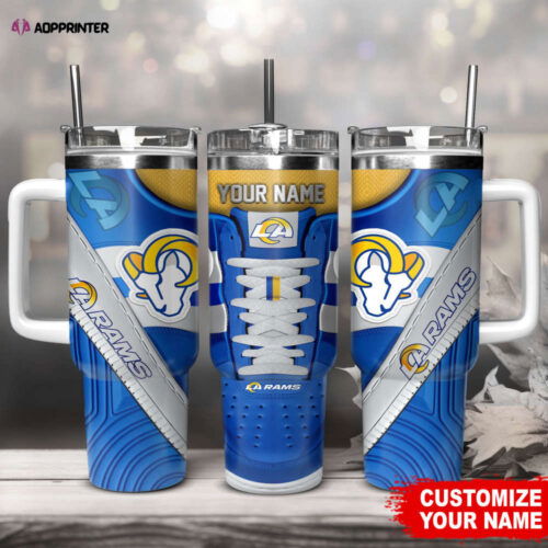 Cart 6 Los Angeles Rams Sneaker NFL Personalized Stanley Tumbler 40Oz Gift for Fans