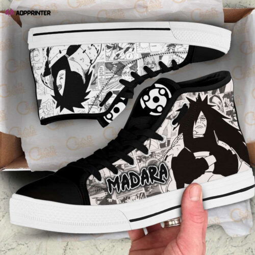 Cart 2 Madara Uchiha High Top Shoes Custom Naruto Anime For Fans