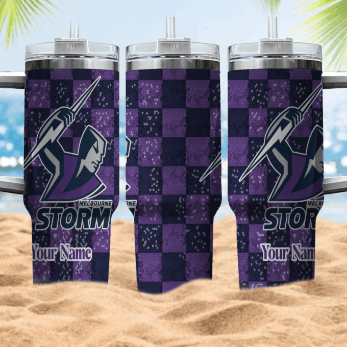 Melbourne Storm NRL Personalized Stanley Tumbler 40oz Gift for Fans