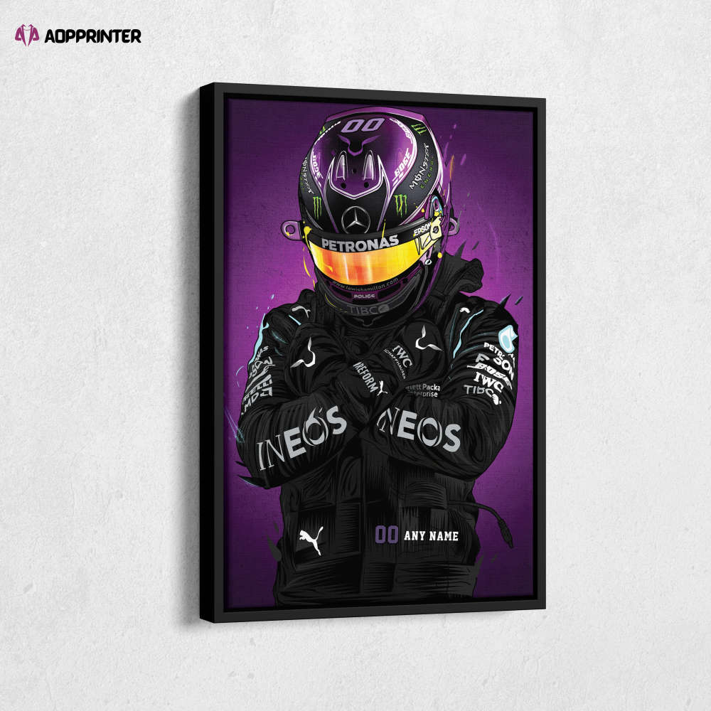 Mercedes Jersey Formula 1 Personalized Jersey Custom Name and Number Canvas Wall Art Home Decor Framed Poster Man Cave Gift Mercedes Jersey Formula 1 Personalized Jersey Custom Name and Number Canvas Wall Art Home Decor Framed Poster Man Cave Gift