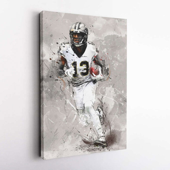 Michael Thomas Poster New Orleans Saints NFL Canvas Wall Art Home Decor Framed Poster Man Cave Gift