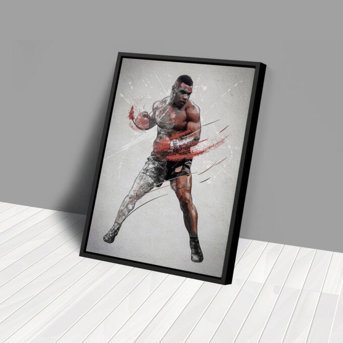 Mike Tyson Poster Boxing Framed Wall Art Home Decor Canvas Print Artwork