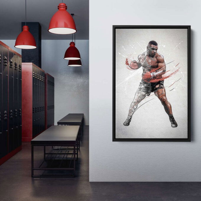 Mike Tyson Poster Boxing Framed Wall Art Home Decor Canvas Print Artwork