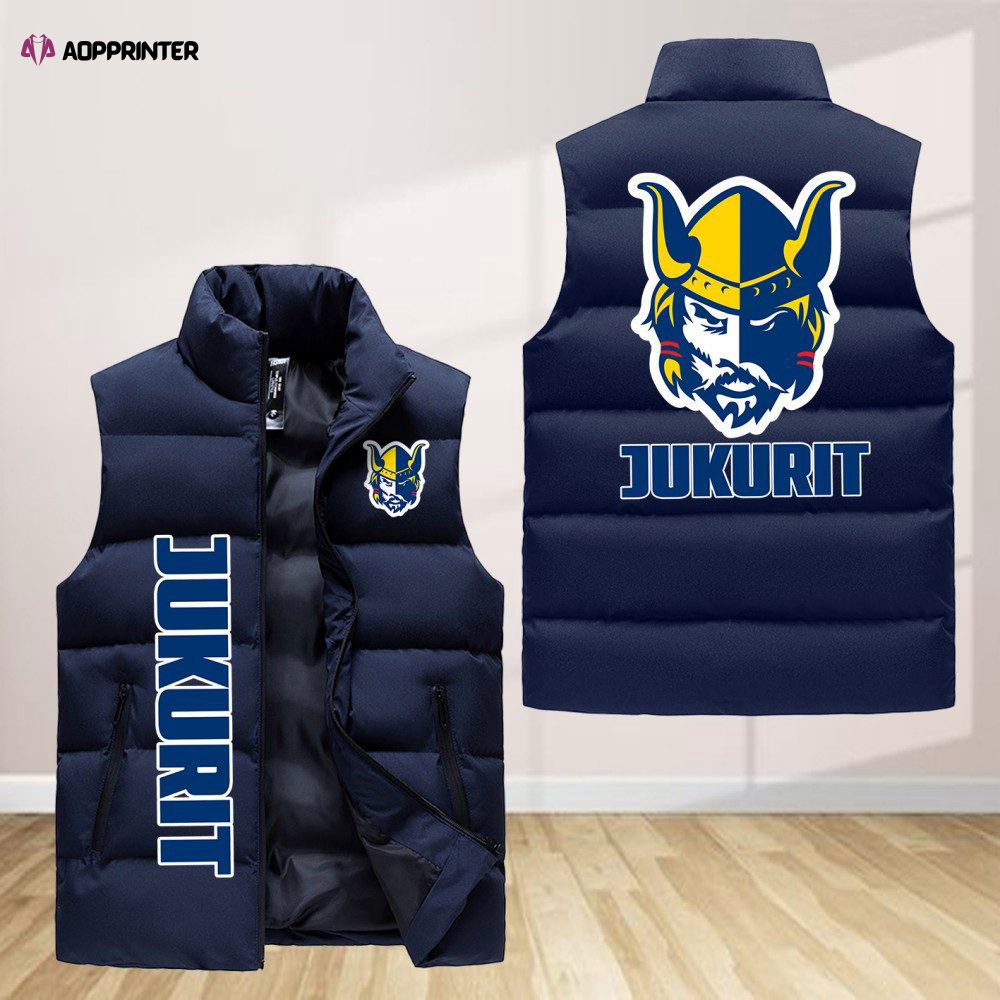 Mikkelin Jukurit Sleeveless Puffer Jacket Custom For Fans Gifts Mikkelin Jukurit Sleeveless Puffer Jacket Custom For Fans Gifts