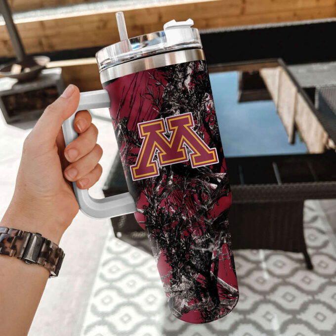 Minnesota Golden Gophers NCAA Hunting Personalized Stanley Tumbler 40oz Gift for Fans