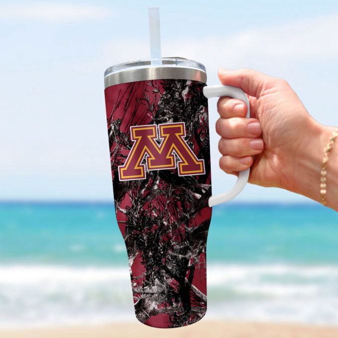 Minnesota Golden Gophers NCAA Hunting Personalized Stanley Tumbler 40oz Gift for Fans