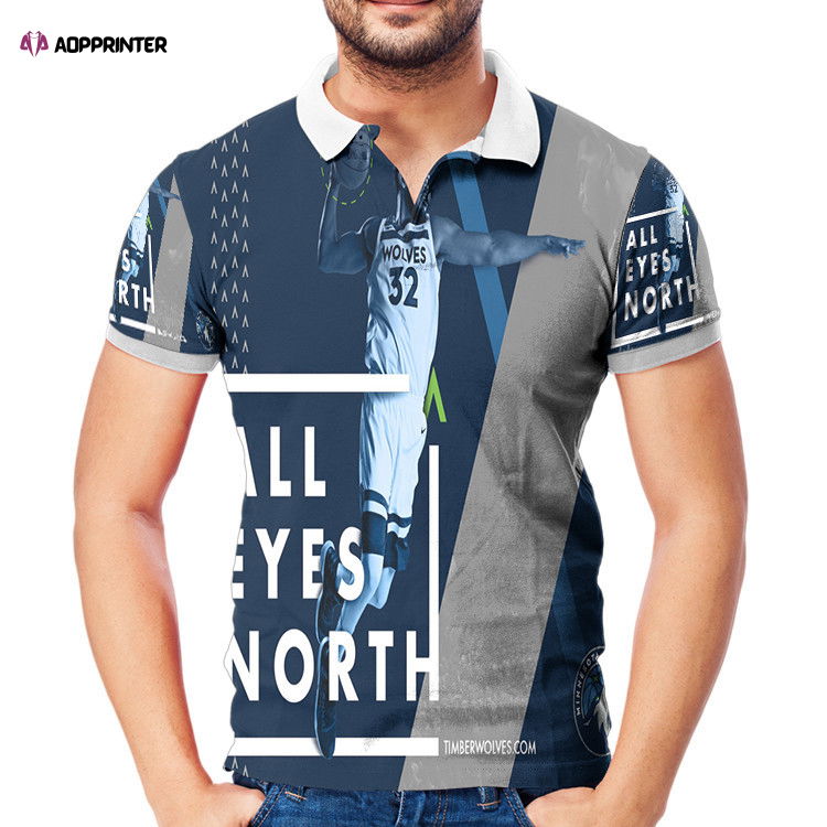 Minnesota Timberwolves 32 Karl Anthony Towns v23 3D Gift for Fans Polo Shirt Minnesota Timberwolves 32 Karl Anthony Towns v23 3D Gift for Fans Polo Shirt