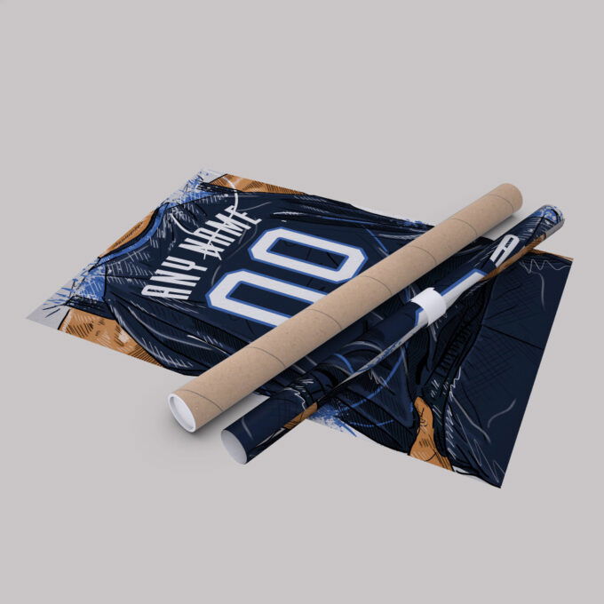 Minnesota Timberwolves Jersey Personalized Jersey NBA Custom Name and Number Canvas Wall Art Home Decor Framed Poster Man Cave Gift