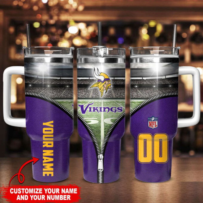Minnesota Vikings NFL 40oz Stanley Tumbler Gift for Fans