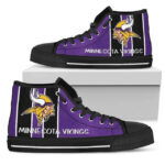Minnesota Vikings NFL Custom Canvas High Top Shoes