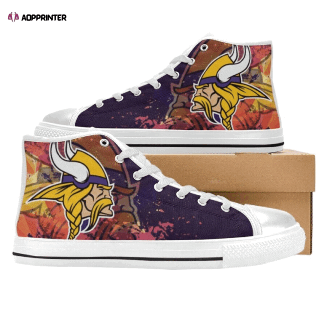 Minnesota Vikings NFL Custom Canvas High Top Shoes