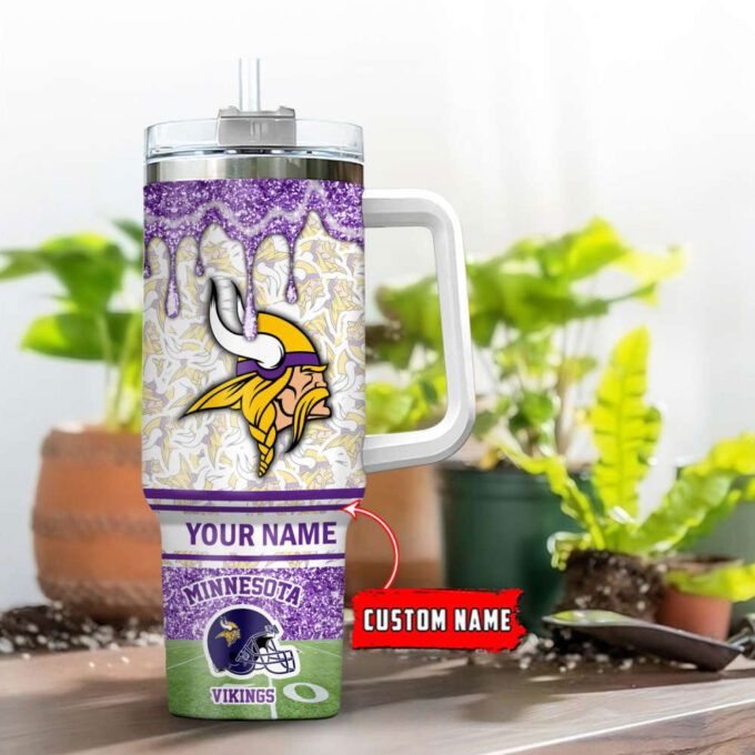 Minnesota Vikings NFL Personalized Stanley Tumbler 40oz Gift for Fans