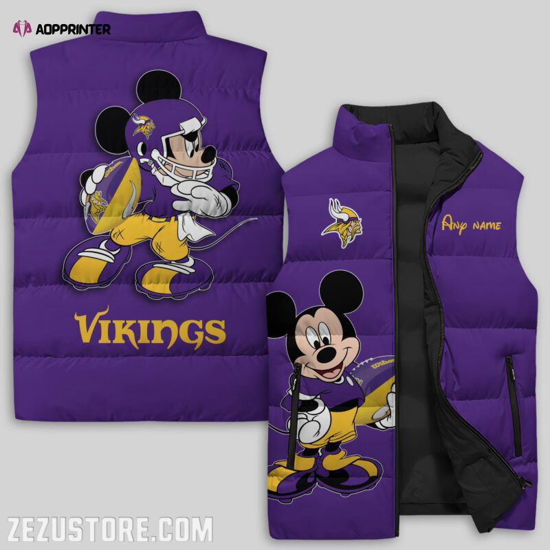 Minnesota Vikings NFL Sleeveless Puffer Jacket Custom For Fans Gifts Minnesota Vikings NFL Sleeveless Puffer Jacket Custom For Fans Gifts