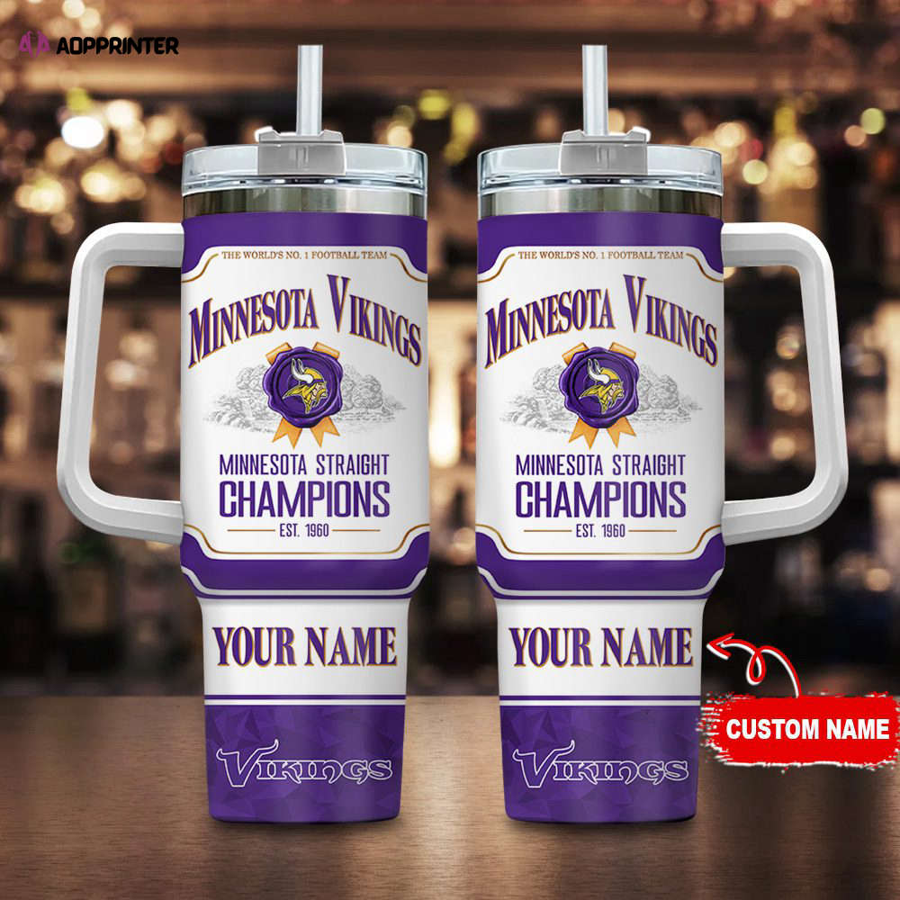 Minnesota Vikings Personalized The World’s No 1 Football Team NFL Jim Beam 40oz Stanley Tumbler Gift for Fans Minnesota Vikings Personalized The World’s No 1 Football Team NFL Jim Beam 40oz Stanley Tumbler Gift for Fans