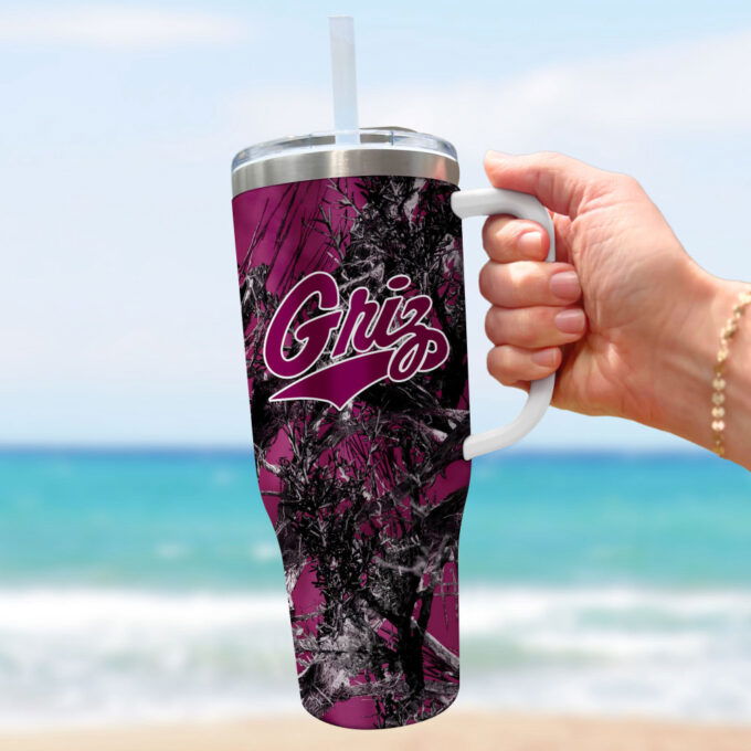 Montana Grizzlies NCAA Hunting Personalized Stanley Tumbler 40oz Gift for Fans