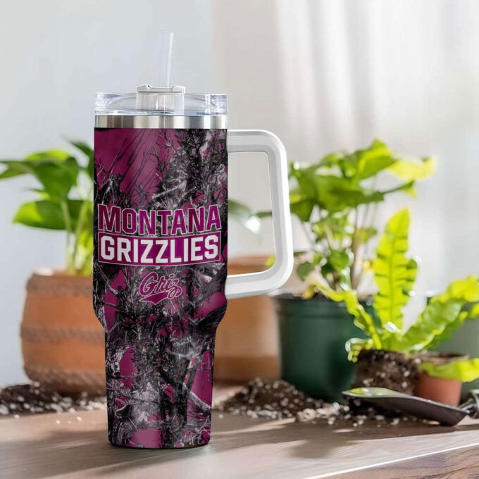Montana Grizzlies NCAA Hunting Personalized Stanley Tumbler 40oz Gift for Fans
