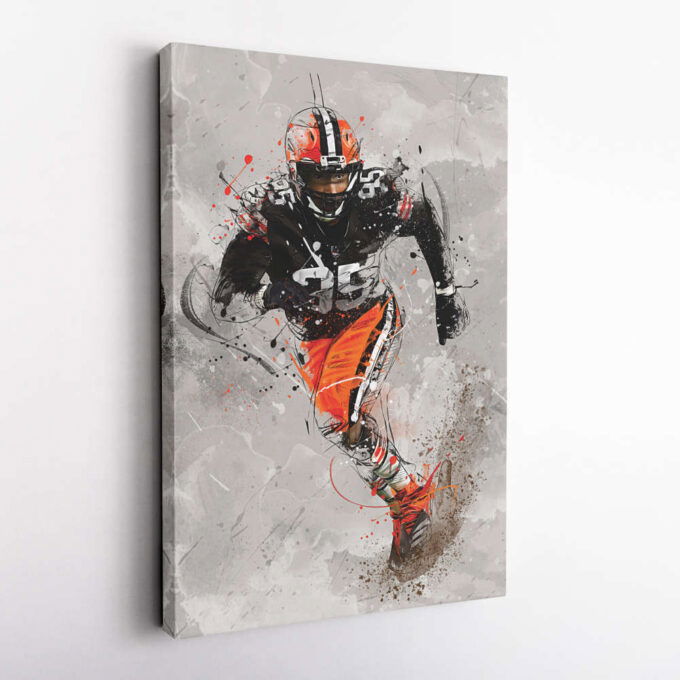 Myles Garrett Poster Cleveland Browns NFL Canvas Wall Art Home Decor Framed Poster Man Cave Gift