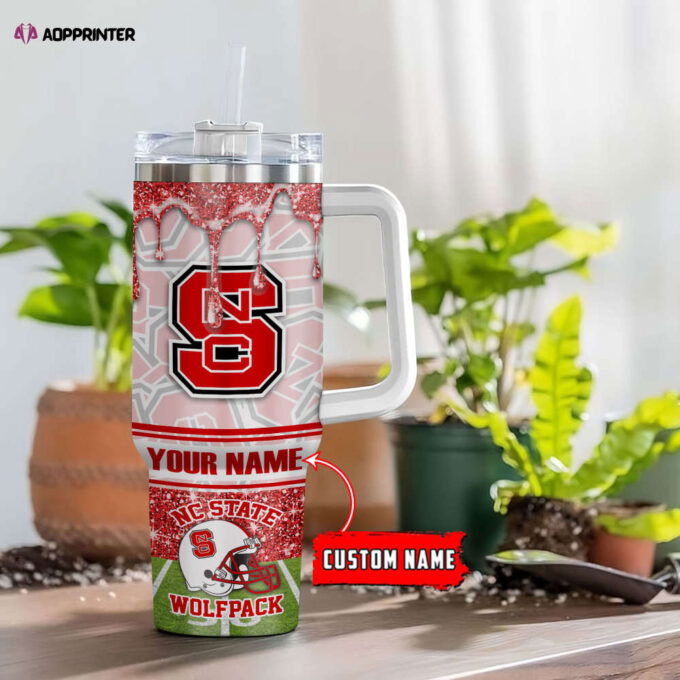 NC State Wolfpack NCAA Personalized Stanley Tumbler 40oz Gift for Fans