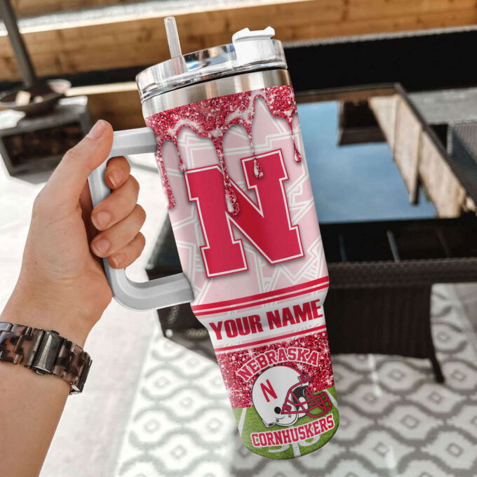 Nebraska Cornhuskers NCAA Personalized Stanley Tumbler 40oz Gift for Fans