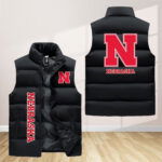 Nebraska Cornhuskers Sleeveless Puffer Jacket Custom For Fans Gifts