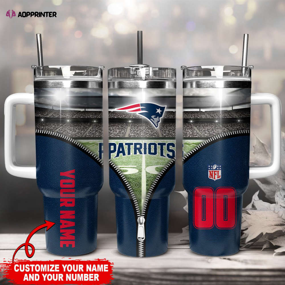 New England Patriots NFL 40oz Stanley Tumbler Gift for Fans New England Patriots NFL 40oz Stanley Tumbler Gift for Fans