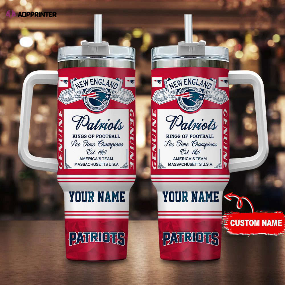 New England Patriots NFL Kings of Football Personalized Stanley Tumbler 40Oz Gift for Fans New England Patriots NFL Kings of Football Personalized Stanley Tumbler 40Oz Gift for Fans