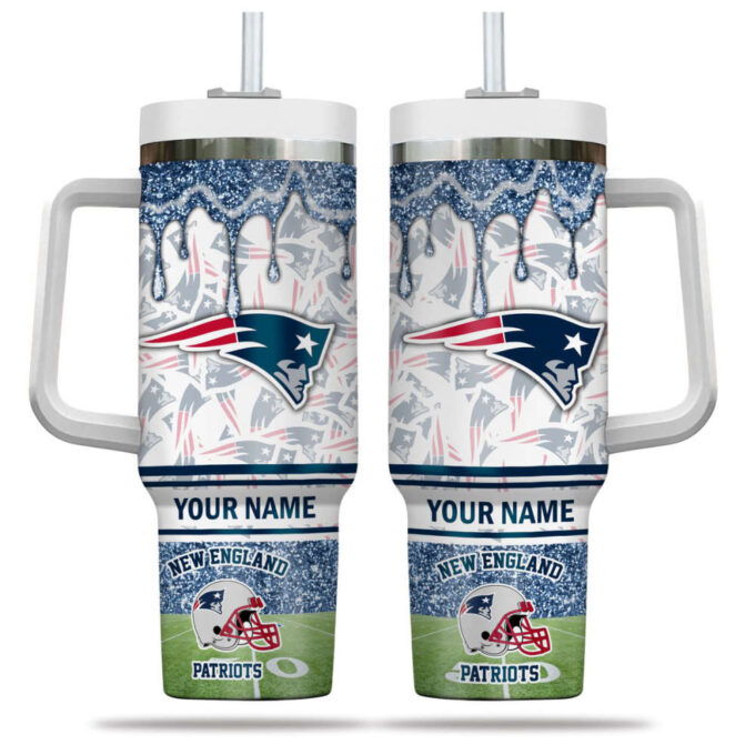 New England Patriots NFL Personalized Stanley Tumbler 40oz Gift for Fans