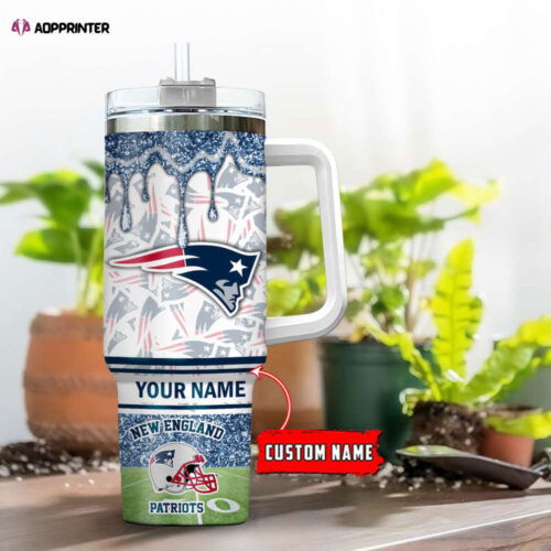Cart 6 New England Patriots NFL Personalized Stanley Tumbler 40oz Gift for Fans
