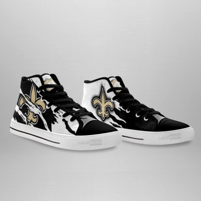 New Orleans Saints High Top Sneakers Custom Shoes For Fans