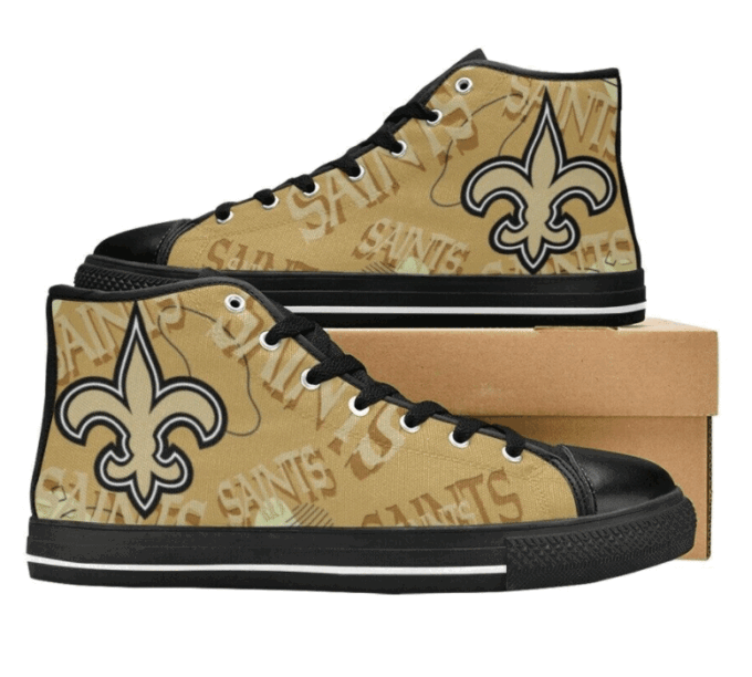 New Orleans Saints NFL Football Custom Canvas High Top Shoes