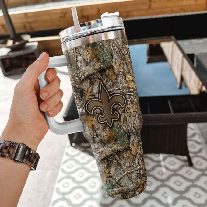 New Orleans Saints NFL Hunting Tumbler Stanley Tumbler 40oz Gift for Fans