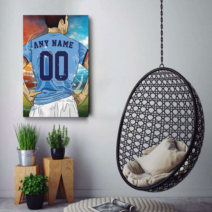 New York City FC Jersey Soccer Personalized Jersey Custom Name and Number Canvas Wall Art Home Decor Framed Poster Man Cave Gift