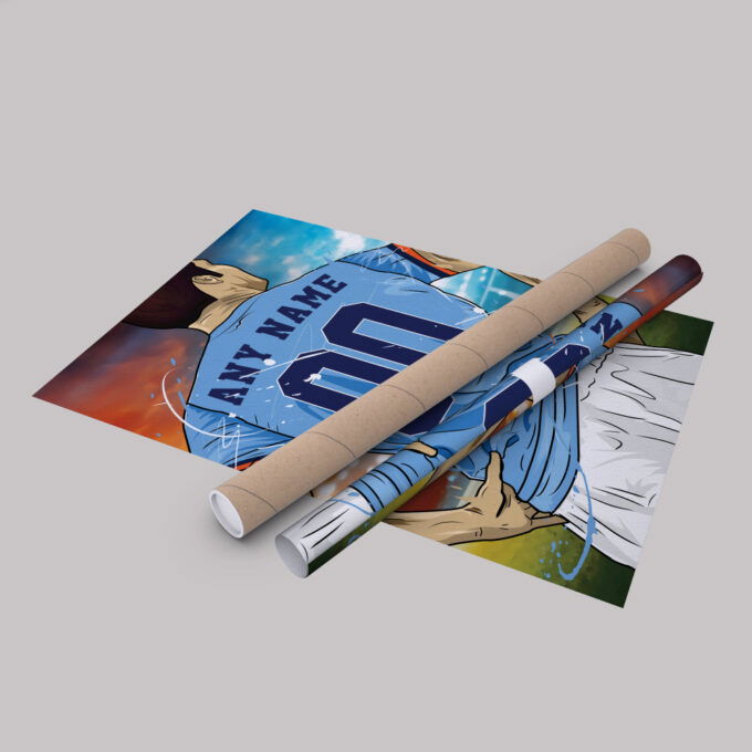 New York City FC Jersey Soccer Personalized Jersey Custom Name and Number Canvas Wall Art Home Decor Framed Poster Man Cave Gift