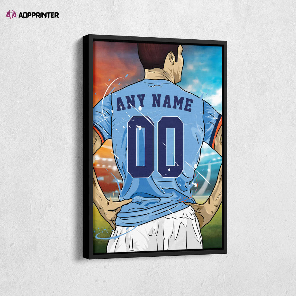 New York City FC Jersey Soccer Personalized Jersey Custom Name and Number Canvas Wall Art Home Decor Framed Poster Man Cave Gift New York City FC Jersey Soccer Personalized Jersey Custom Name and Number Canvas Wall Art Home Decor Framed Poster Man Cave Gift