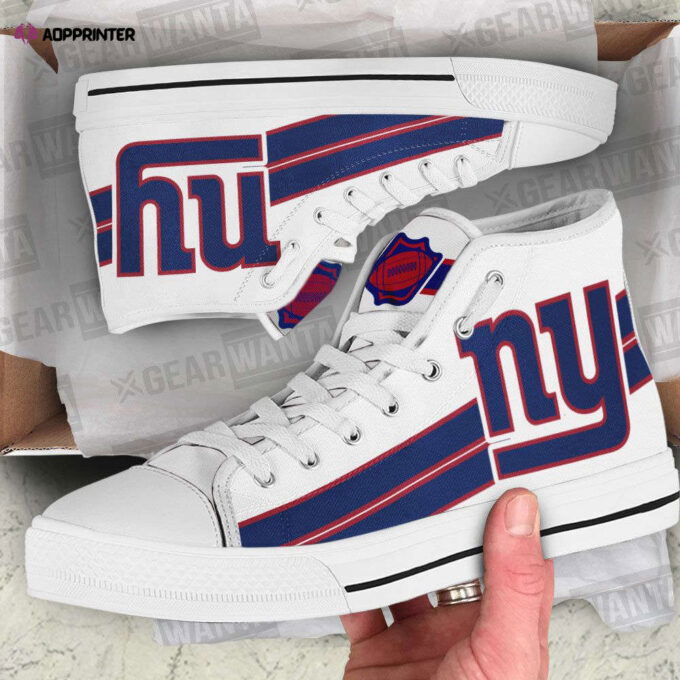 New York Giants High Top Shoes Custom For Fans