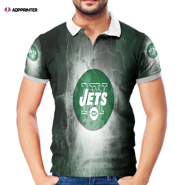 New York Jets Emblem v1 3D Gift for Fans Polo Shirt New York Jets Emblem v1 3D Gift for Fans Polo Shirt