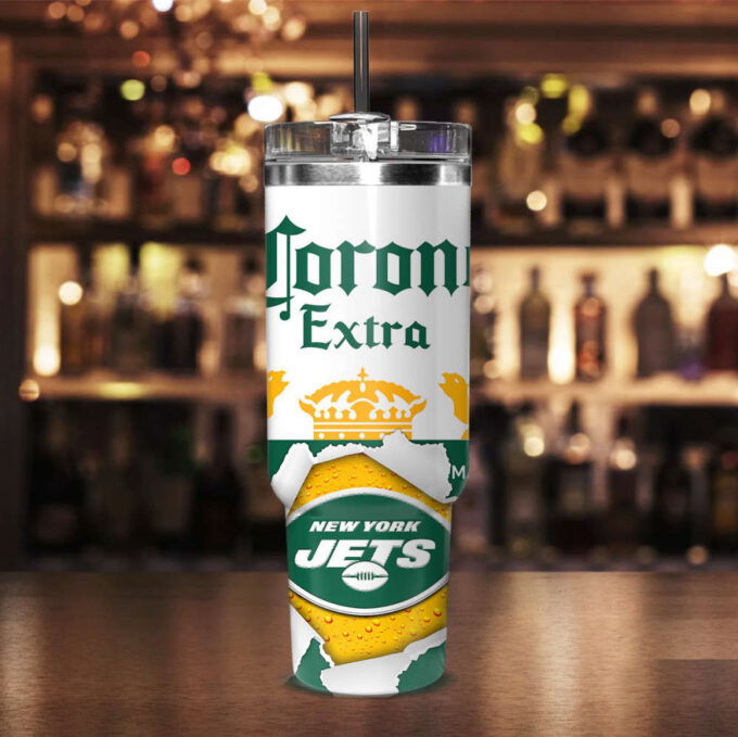 New York Jets NFL Corona Extra Personalized Stanley Tumbler 40Oz Gift for Fans
