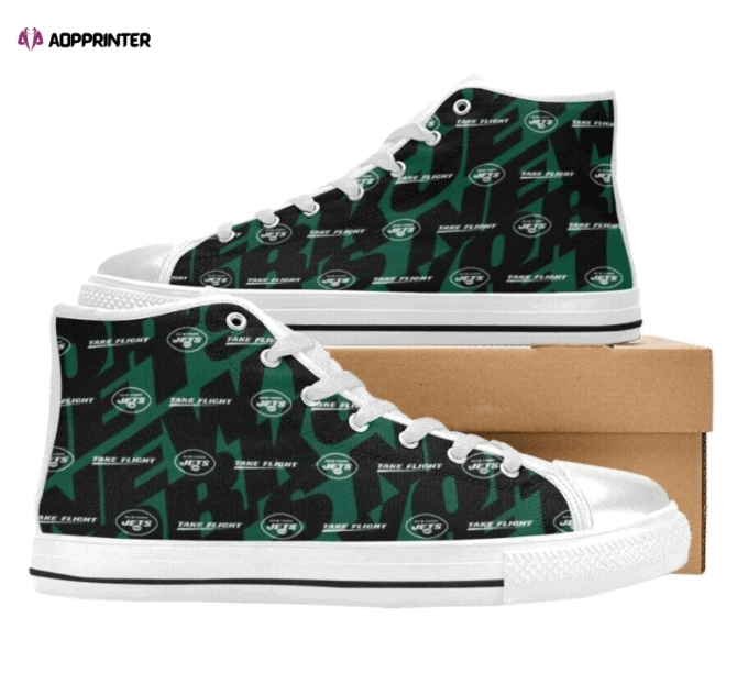 New York Jets NFL Football Custom Canvas High Top Shoes