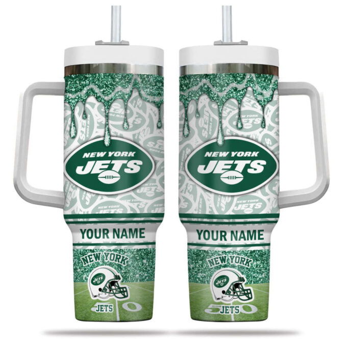 New York Jets NFL Personalized Stanley Tumbler 40oz Gift for Fans