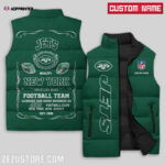 New York Jets NFL Sleeveless Puffer Jacket Custom For Fans Gifts