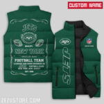 New York Jets NFL Sleeveless Puffer Jacket Custom For Fans Gifts