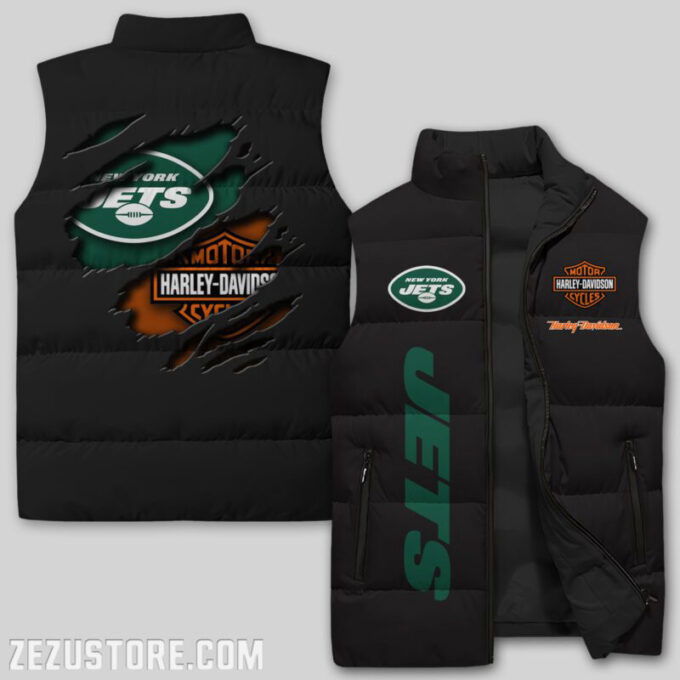 New York Jets NFL Sleeveless Puffer Jacket Custom For Fans Gifts