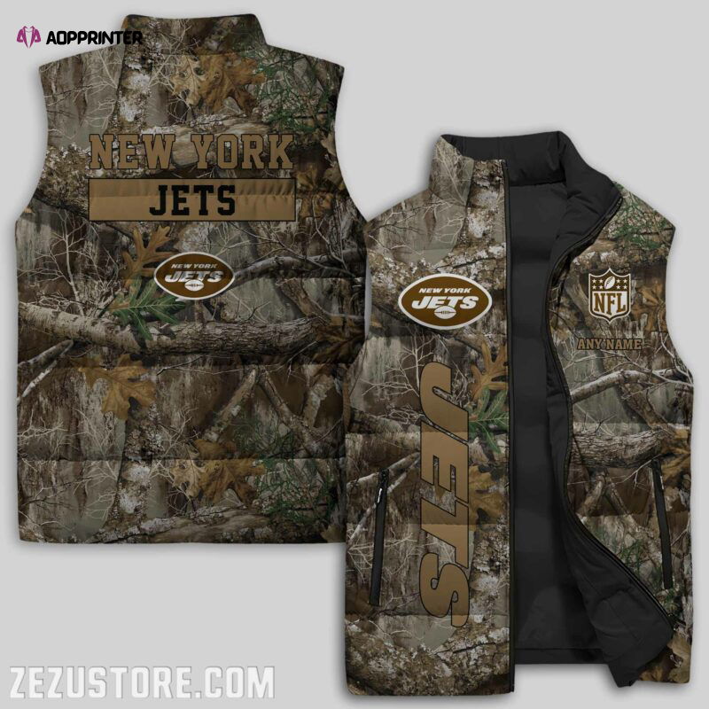 New York Jets NFL Sleeveless Puffer Jacket Custom For Fans Gifts New York Jets NFL Sleeveless Puffer Jacket Custom For Fans Gifts