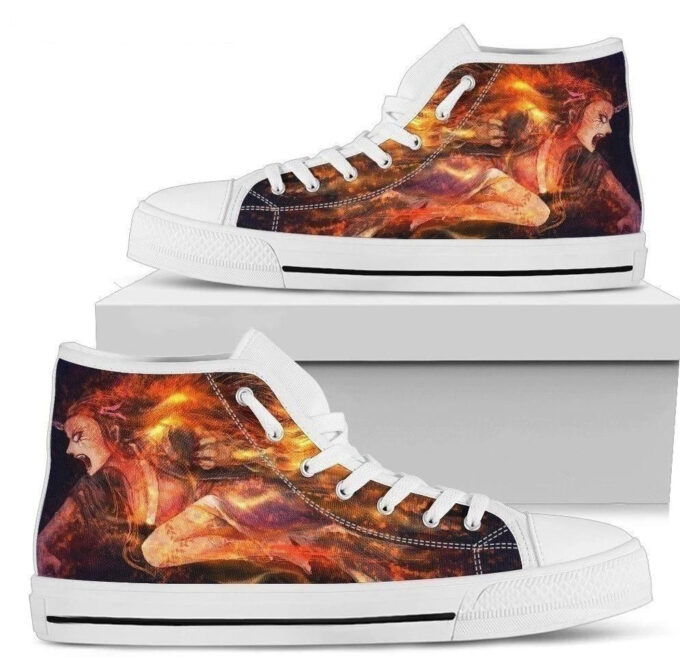 Nezuko High Top Shoes Custom For Fans Demon Slayer Anime