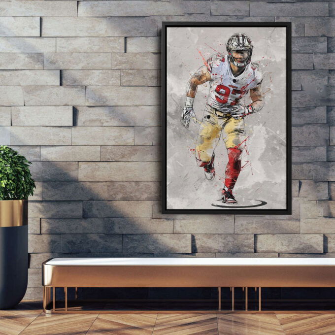 Nick Bosa Poster San Francisco 49ers NFL Canvas Wall Art Home Decor Framed Poster Man Cave Gift