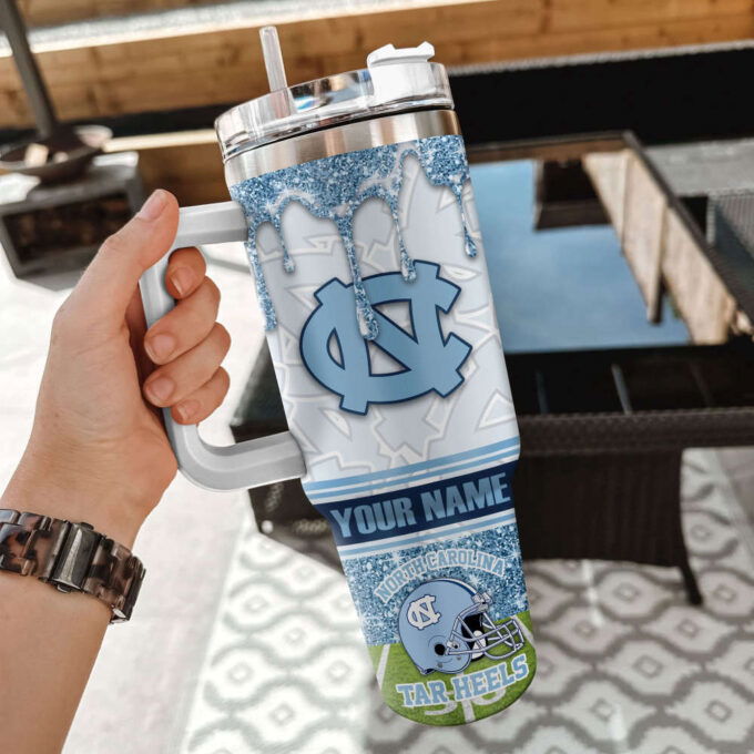North Carolina Tar Heels NCAA Personalized Stanley Tumbler 40oz Gift for Fans