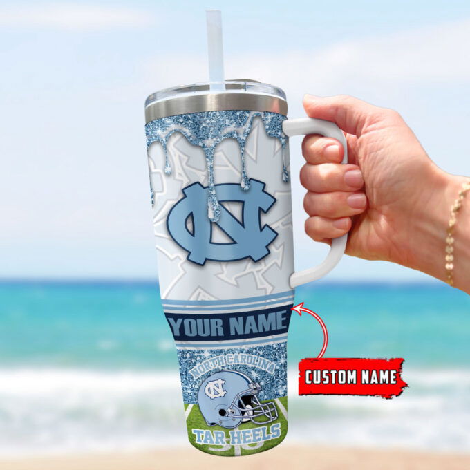 North Carolina Tar Heels NCAA Personalized Stanley Tumbler 40oz Gift for Fans