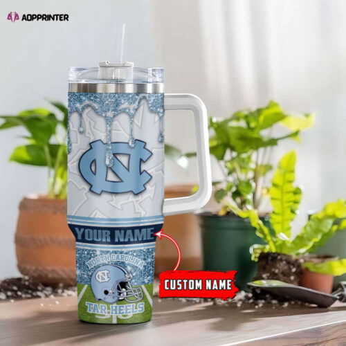 Cart 1 North Carolina Tar Heels NCAA Personalized Stanley Tumbler 40oz Gift for Fans